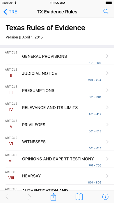 How to cancel & delete Texas Rules of Evidence (LawStack's TX Law) from iphone & ipad 1
