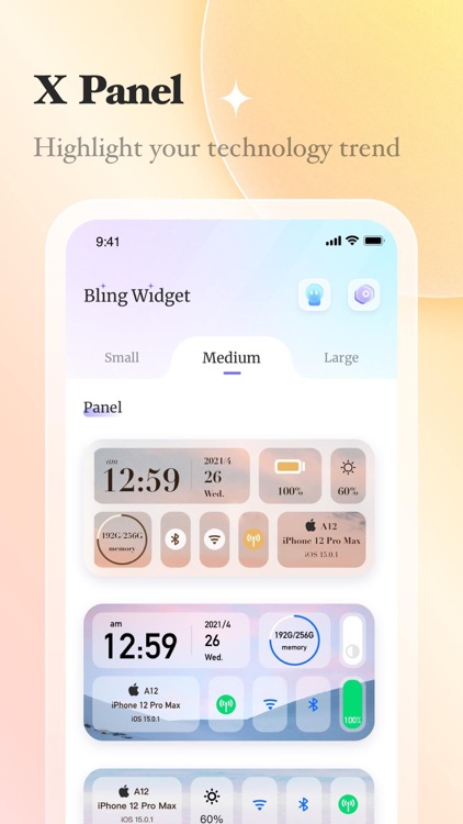 Bling Widget- icon themes screenshot-6