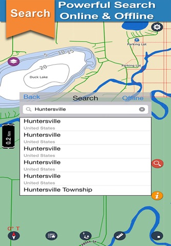 Duck & Huntersville offline for lake & park trails screenshot 4