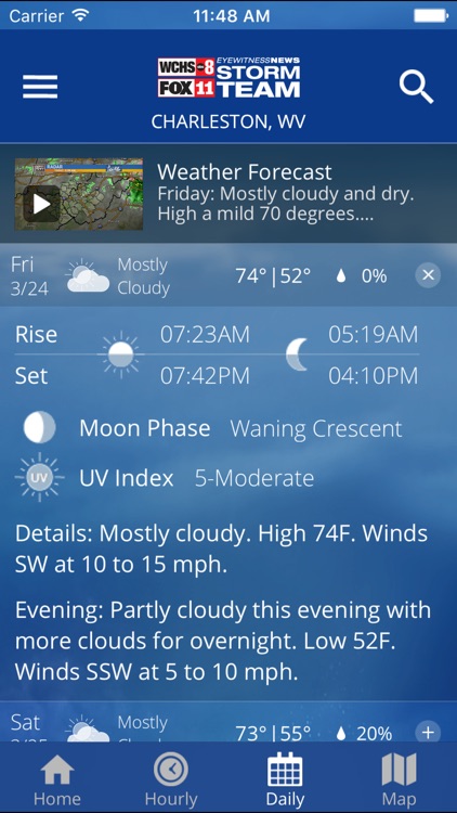 WCHS/Fox11 Stormteam Weather App screenshot-3