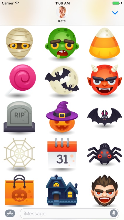 Halloween Pack 6 - Stickers for iMessage