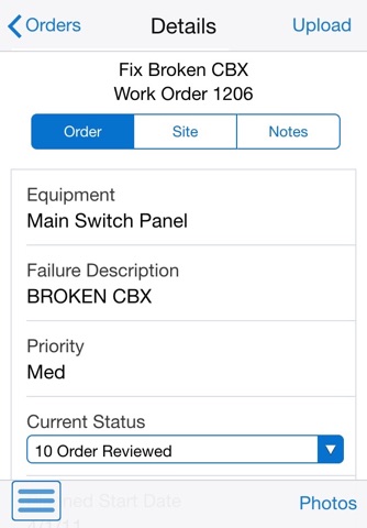 Manage My Work Orders Disconnected Smartphone screenshot 2