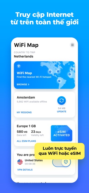 WiFi Map: Internet, eSIM, VPN