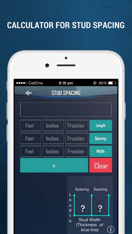 Builder Calculator - Measure Concrete Stair Angle