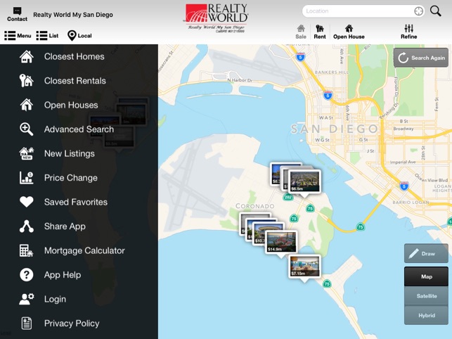 Realty World My San Diego for iPad(圖1)-速報App