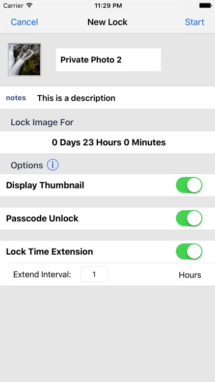 Photo Time Lock - Time Delay Image Lock