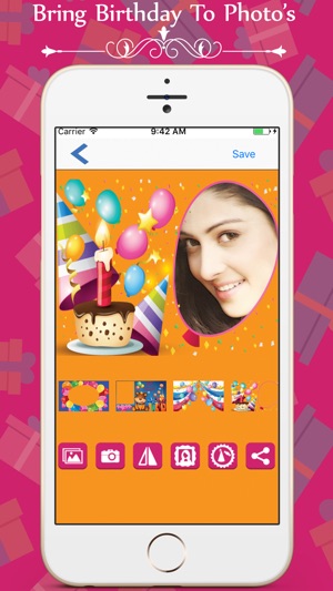 Birthday Photo Frames app