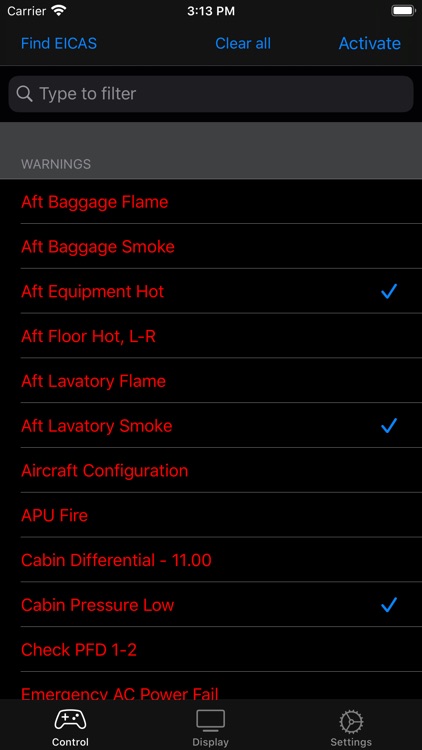 Cockpit Malfunction Trainer