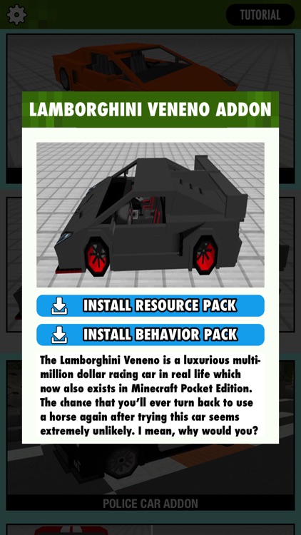 CARS ADDONS for Minecraft Pocket Edition MCPE screenshot-4