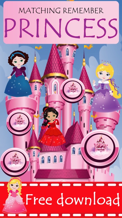 Princess Matching Remember Puzzles Games For Kids