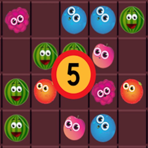 5 Connect-Free Fruits Connecting Game….. icon