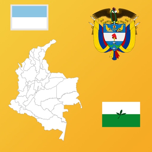 Colombia Department (State) Maps and Flags Icon