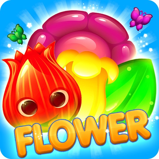 Flower Blossom Smash - Match 3 Puzzle Icon