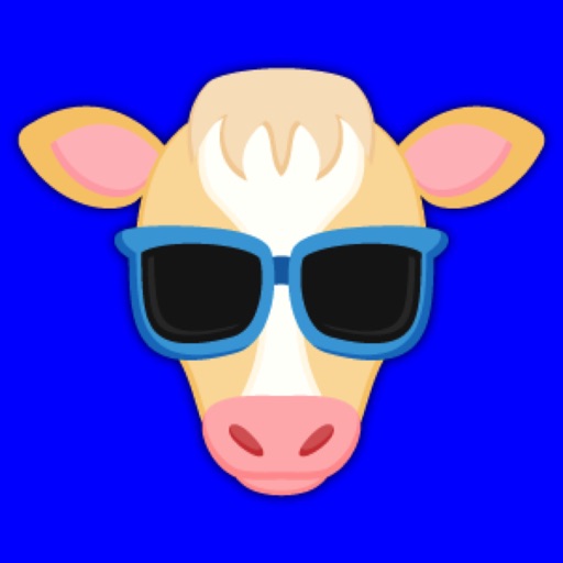 Blonde White Cow Emoji Stickers for iMessage
