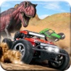 Dino World Car Racer - Speed Driving & Racing Game