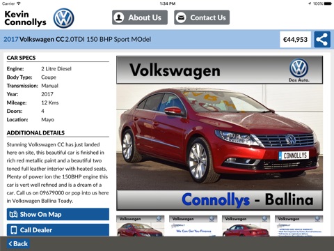 Connollys Volkswagen Ballina screenshot 3