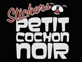 Les stickers Petit Cochon Noir, c'est le moyen original d'exprimer ses émotions par sms