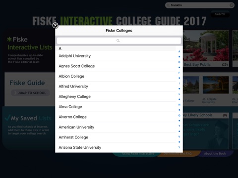 Fiske Interactive College Guide 2017 screenshot 2