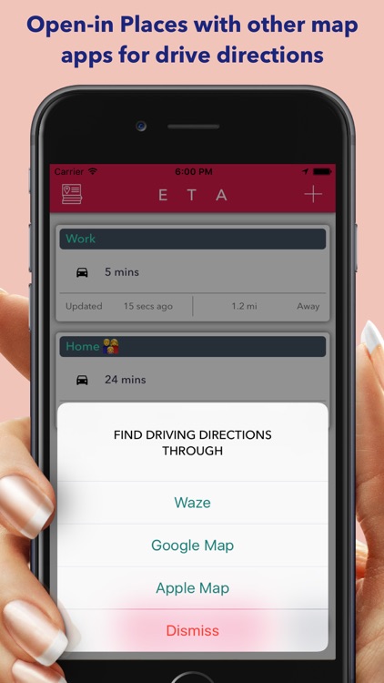 SPOT + ETA - Bookmark & get Travel Time to Places screenshot-3