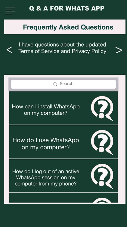 Q & A For Whatsapp