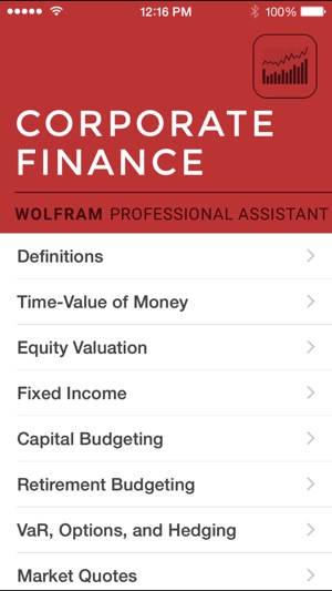 Wolfram Corporate Finance Professional Assistant(圖1)-速報App