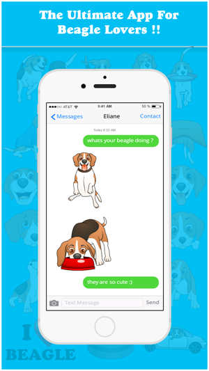 BeagleMoji - Cute Beagle Emojis & Stickers(圖3)-速報App