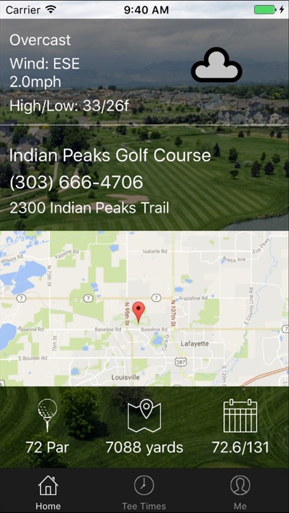 Indian Peaks Golf Tee Times