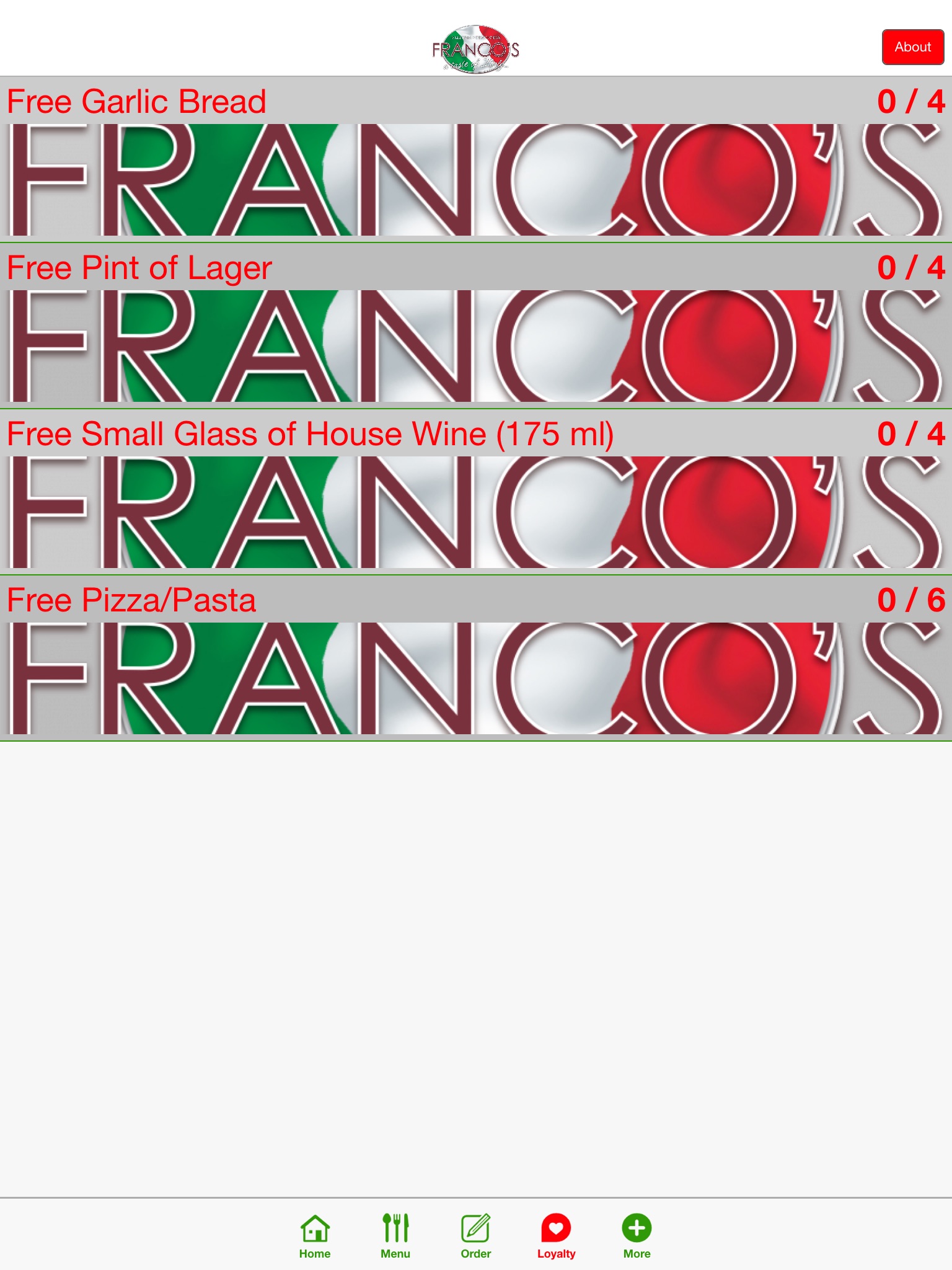 Franco's Italian Restaurant Longridge screenshot 3