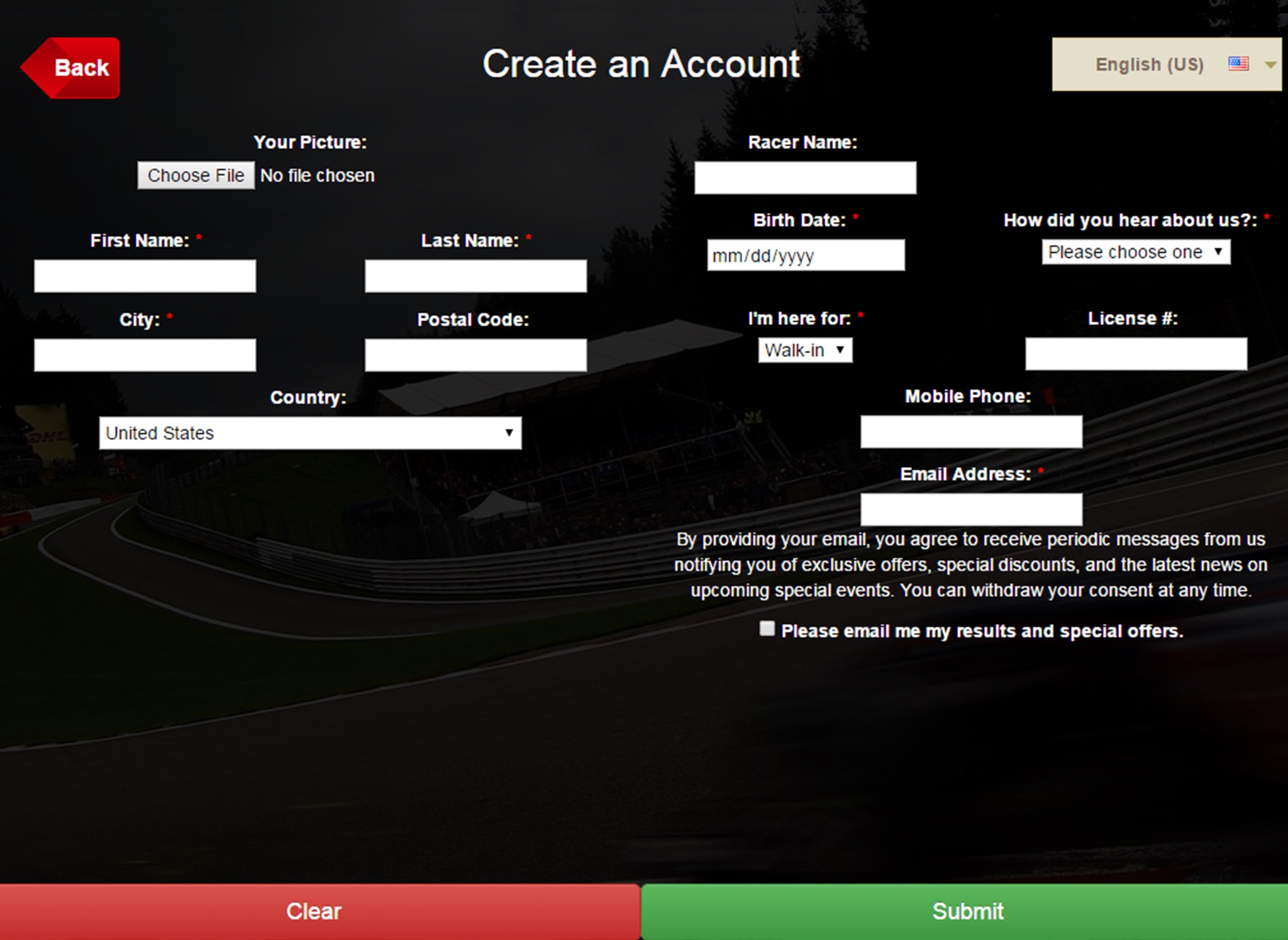 Registration Kiosk screenshot 2