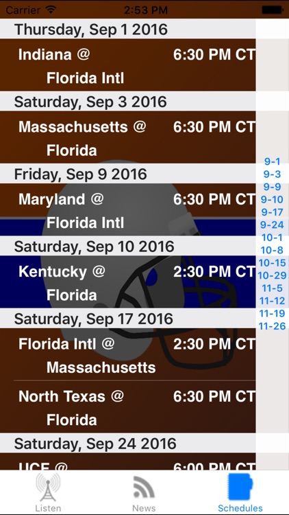 Florida Football - Sports Radio, Schedule & News screenshot-3