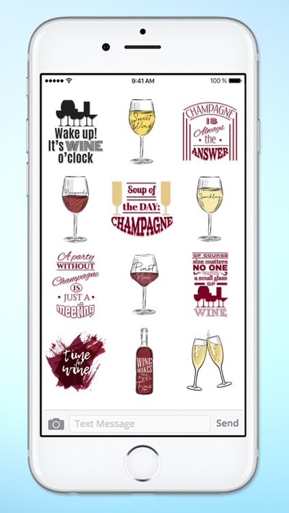 Wine Lover Funny Messages Sticker Pack screenshot-4