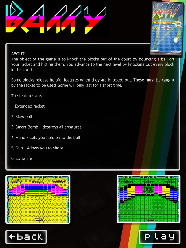 Batty: ZX Spectrum, game for IOS
