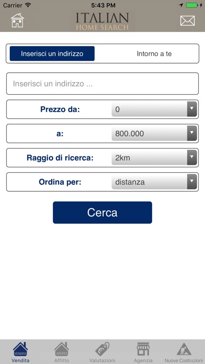 Italian Home Search