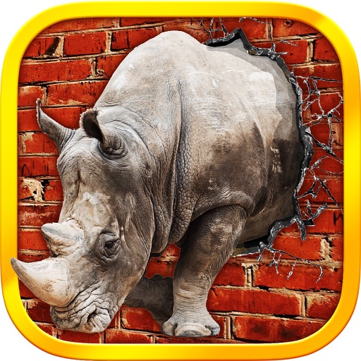 Raging Rhino Simulator - 3D Wild Rhino Rampage Icon