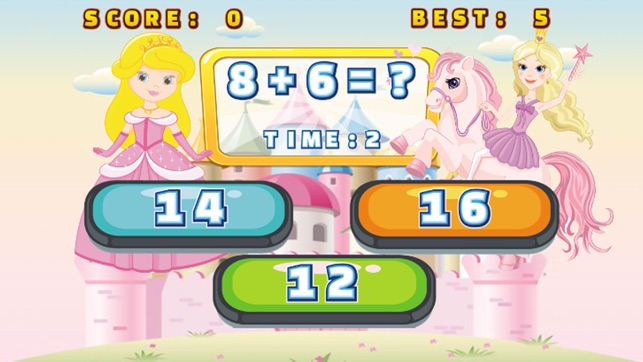 Princess Learning Game For Kid 2nd Grade Math Test(圖2)-速報App