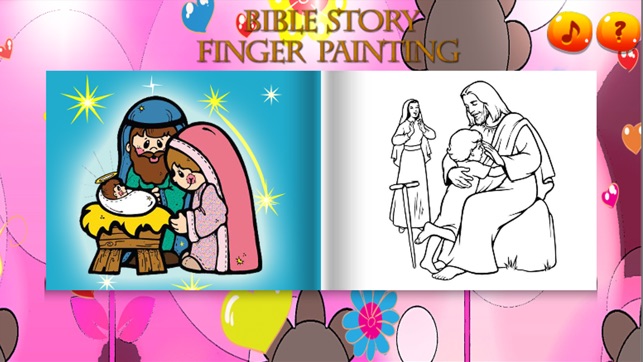 Bible Story Finger Painting - Coloring pages(圖1)-速報App