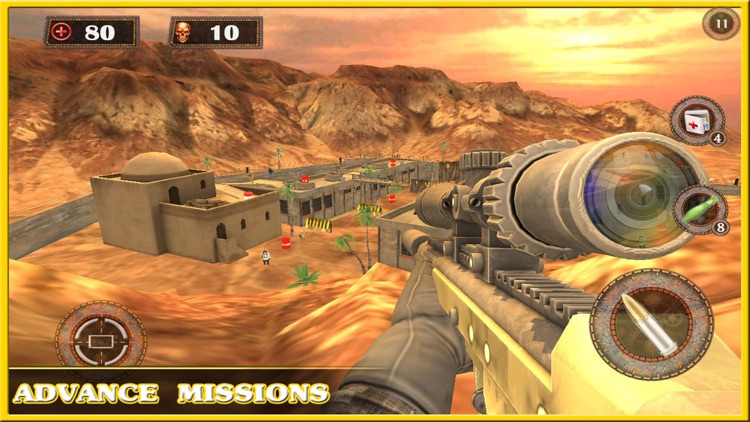 Desert Sniper Strike 3d : Ruthless war missions