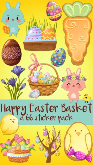 Happy Easter Basket Sticker Pack(圖1)-速報App