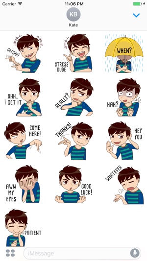 Aaric The Funny And Moody Guy Stickers(圖3)-速報App