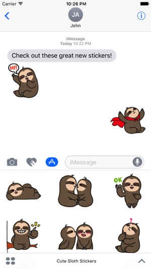 Cute Sloth Stickers(圖3)-速報App