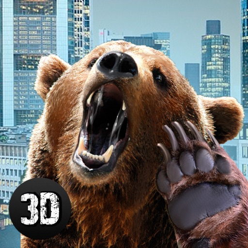 Crazy Bear City Attack Simulator 3D Icon