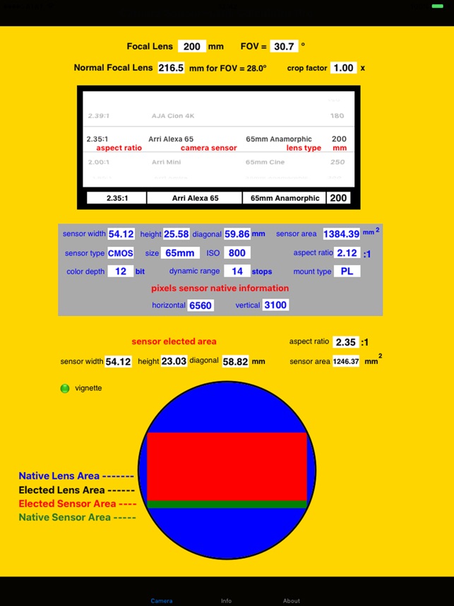 Camera Sensor Lens Calculator Pro(圖2)-速報App