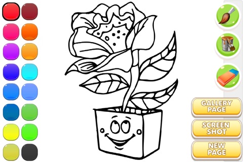 Flower Coloring Book screenshot 2