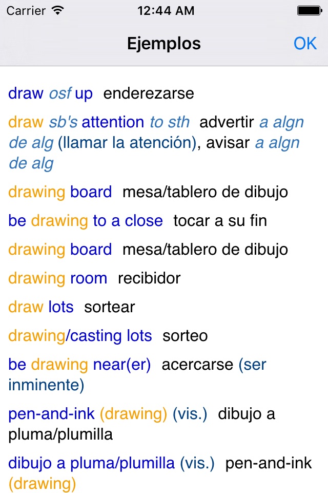 Lingea English-Spanish Advanced Dictionary screenshot 3