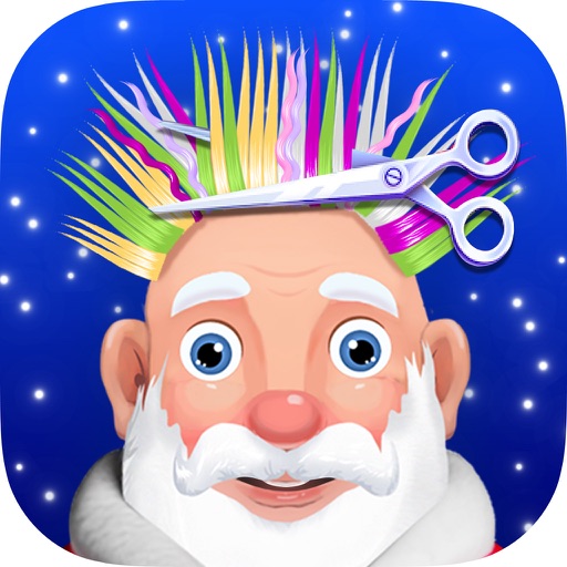 Santa Hair Style - Shave Beard & Barbershop Games