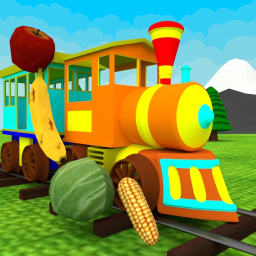 Fruits & Vegetables Train Driving Game For Kids iOS App