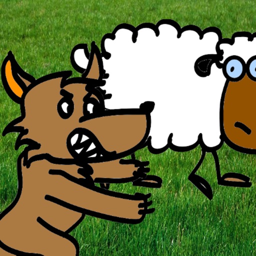 Awesome Wolf vs Small Sheep Premium icon