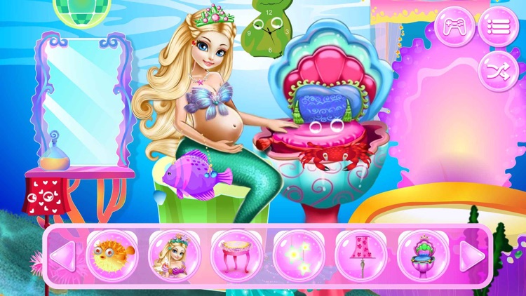 Pregnant Mermaid Room-Makeover&Decoration Games screenshot-4