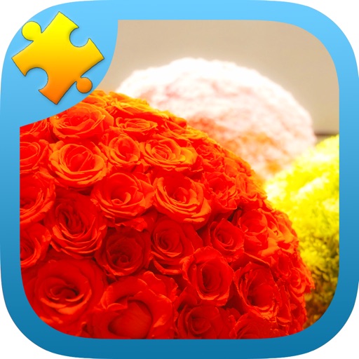Valentine Flower Jigsaw Puzzle For Adults Icon