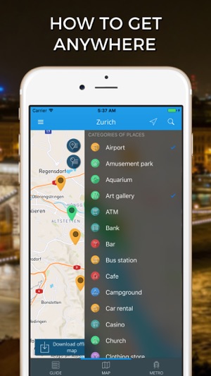 Zurich Travel Guide with Offline Street Map(圖3)-速報App